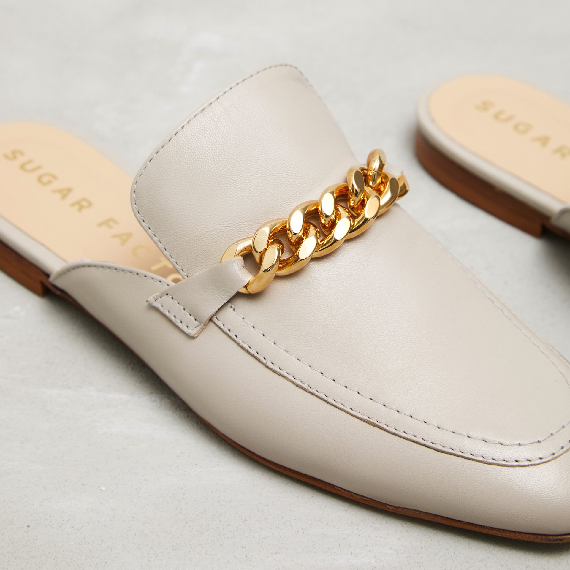 Серые кожаные слиперы - Image 3 of 5