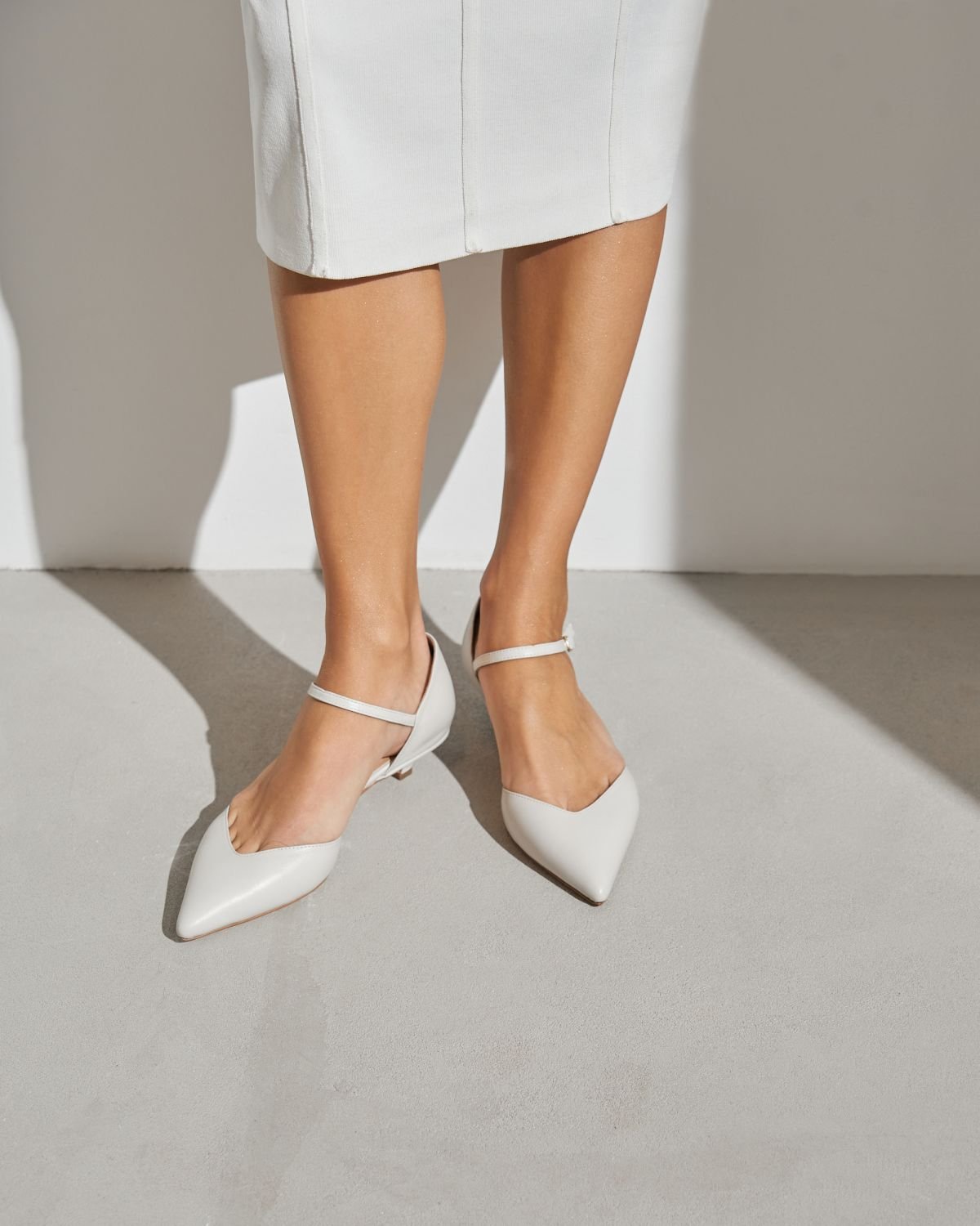 Белые кожаные туфли - Image 5 of 6