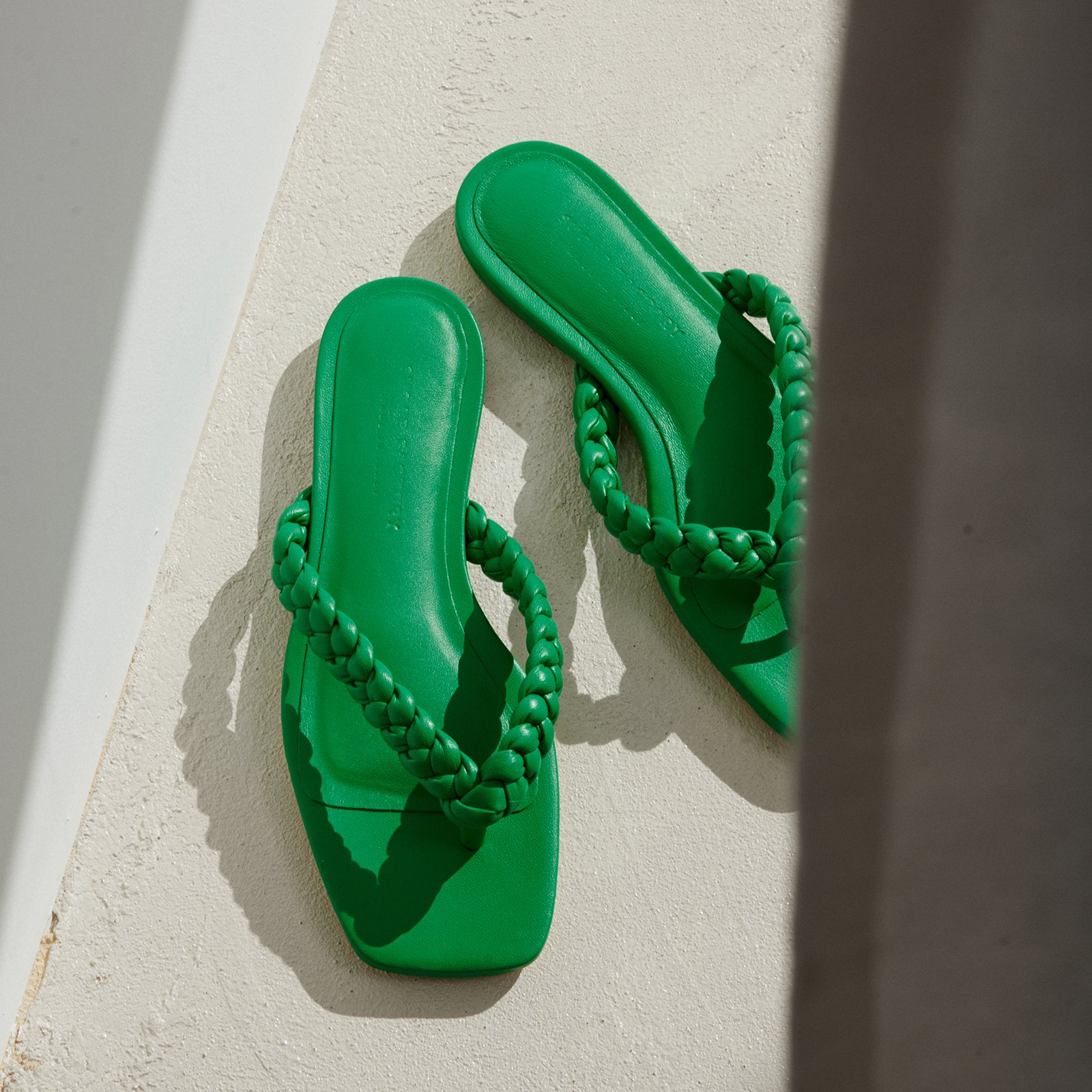 Зеленые кожаные шлепанцы - Image 5 of 5