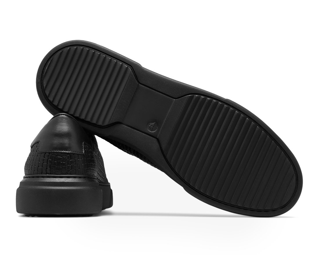 Черные кожаные кеды - Image 4 of 4