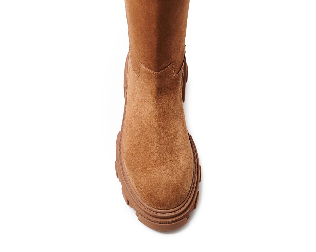 Коричневые замшевые сапоги - Image 4 of 4