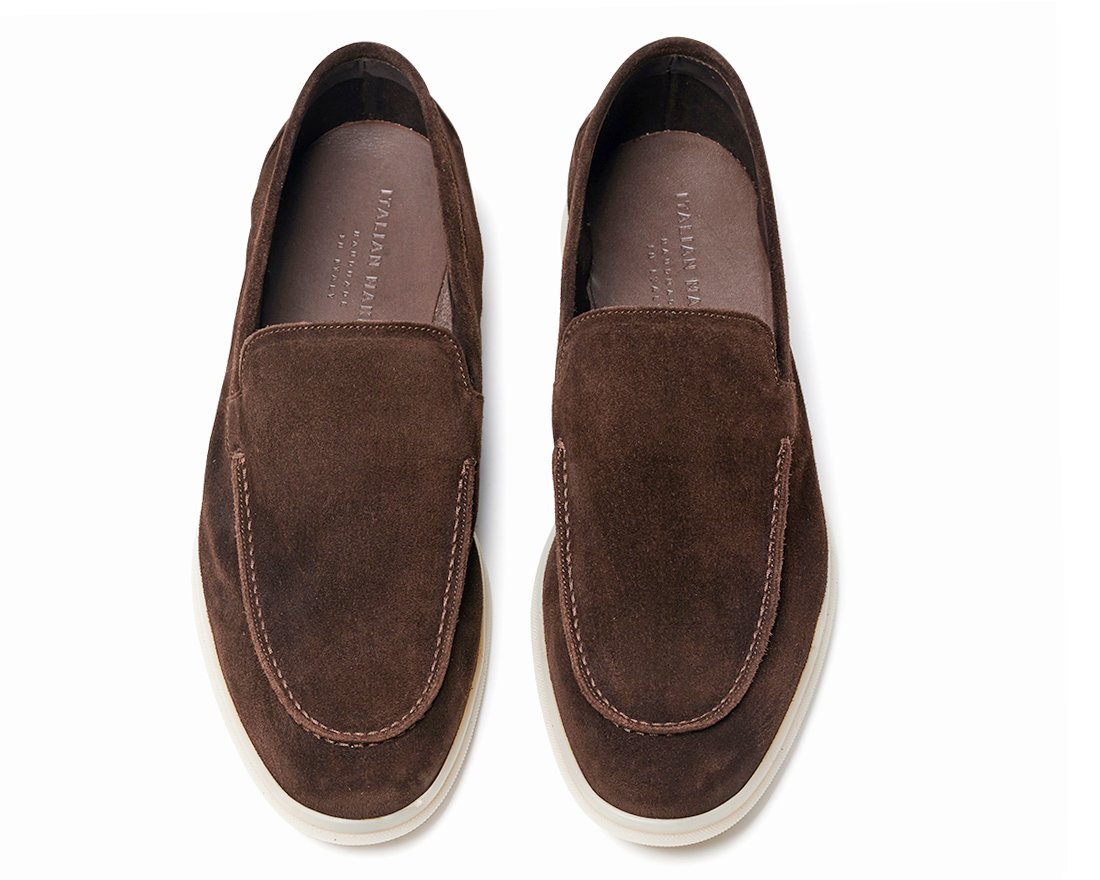 Мужские коричневые замшевые лоферы - Image 4 of 4