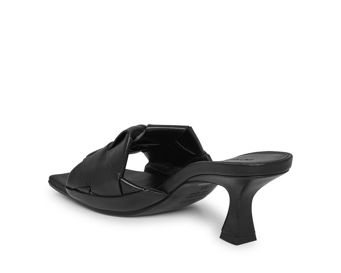 Чёрные кожаные босоножки - Image 3 of 4