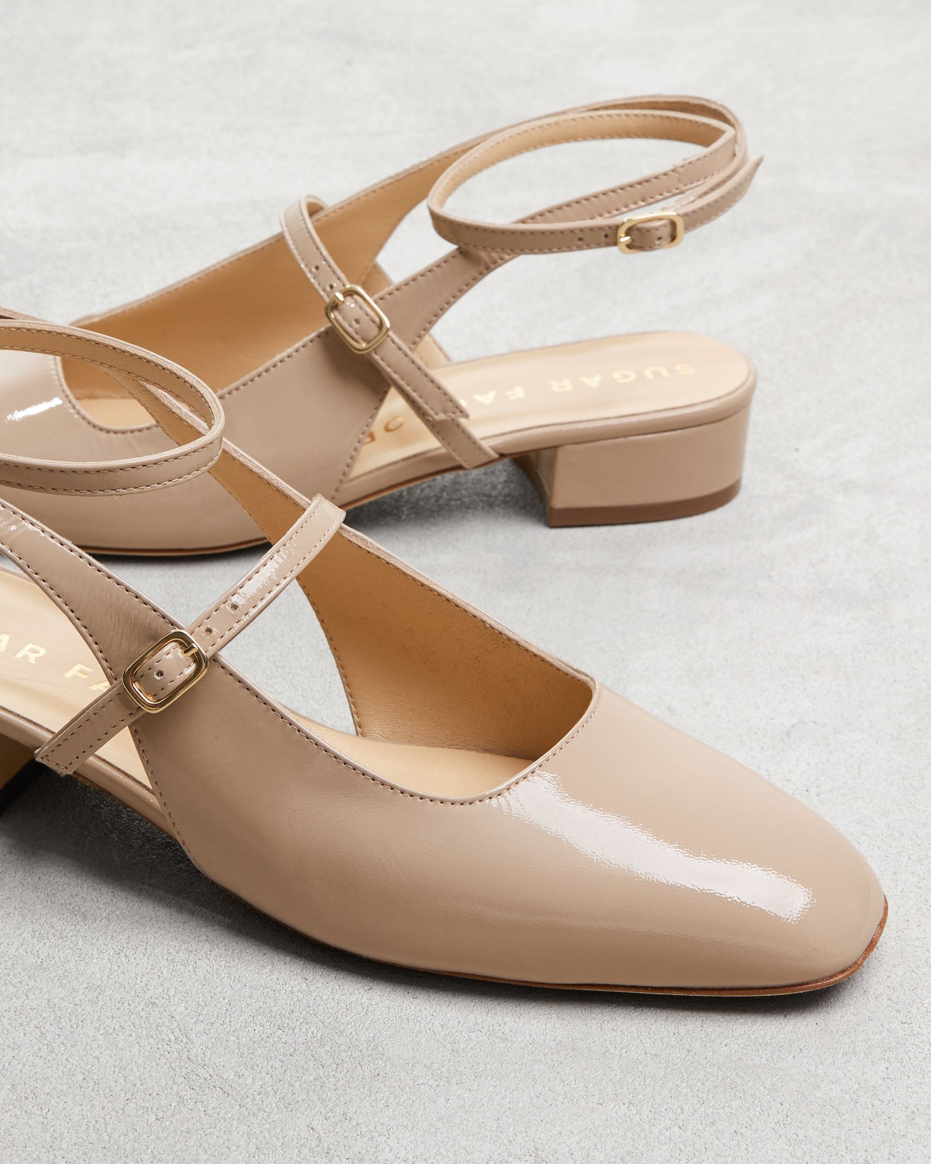 Бежевые кожаные туфли - Image 4 of 6