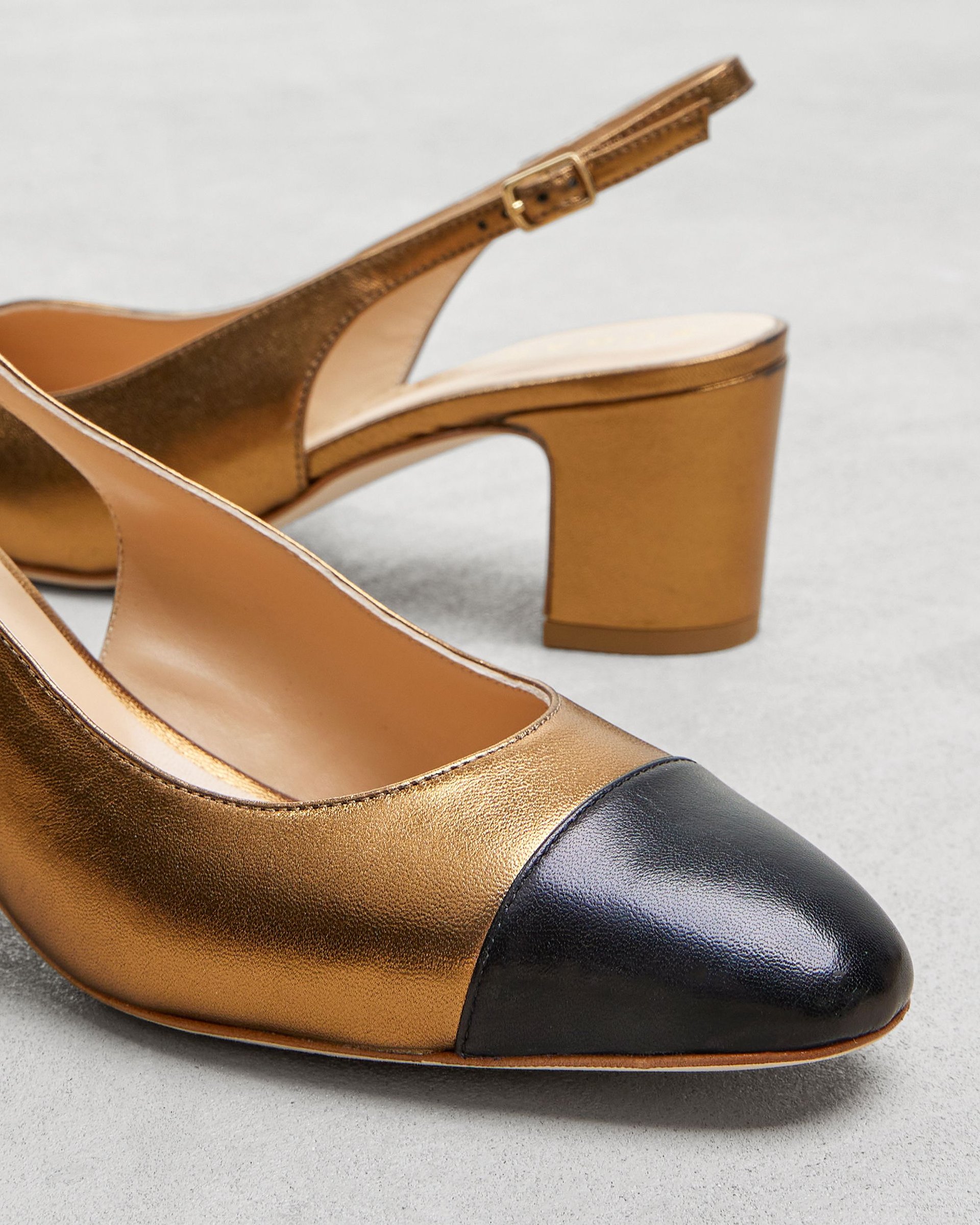 Золотые кожаные туфли - Image 4 of 6