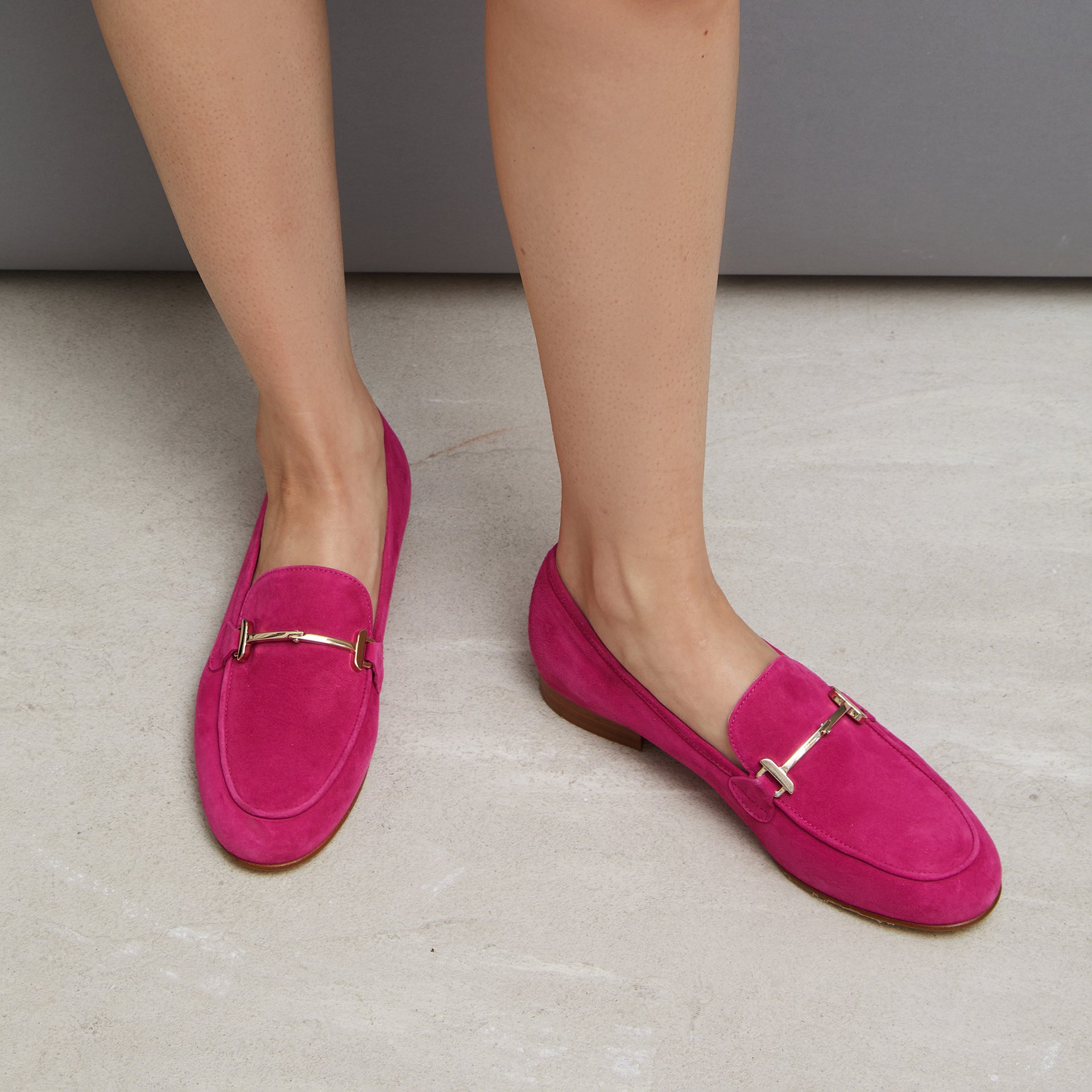Розовые замшевые лоферы - Image 5 of 5