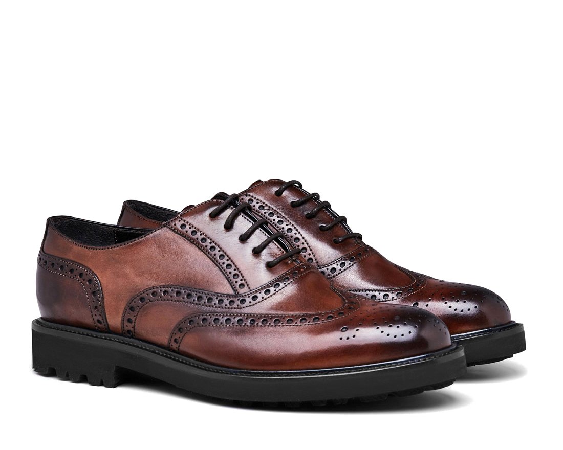 Коричневые кожаные оксфорды - Image 2 of 4