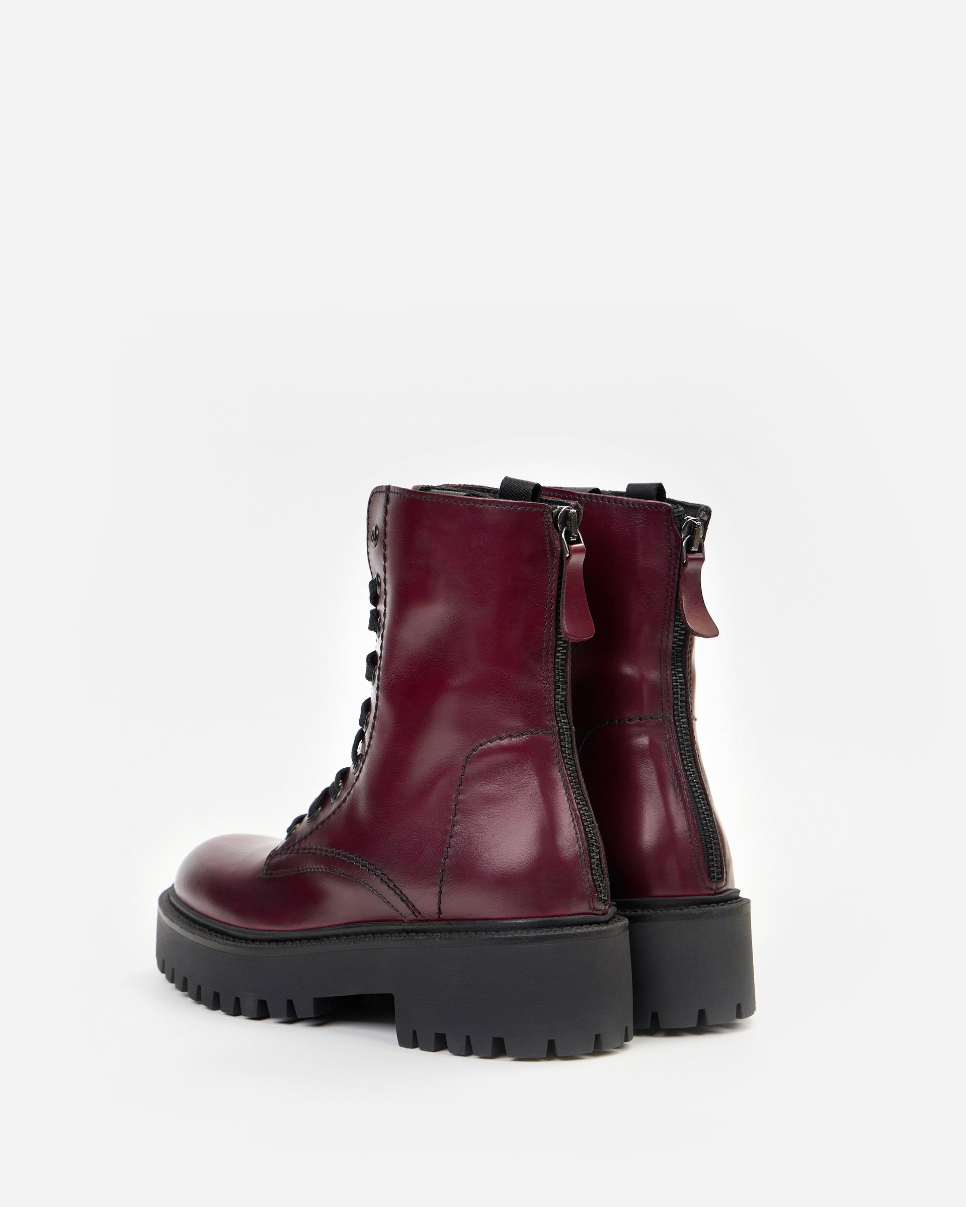 Бордовые кожаные ботинки - Image 6 of 7