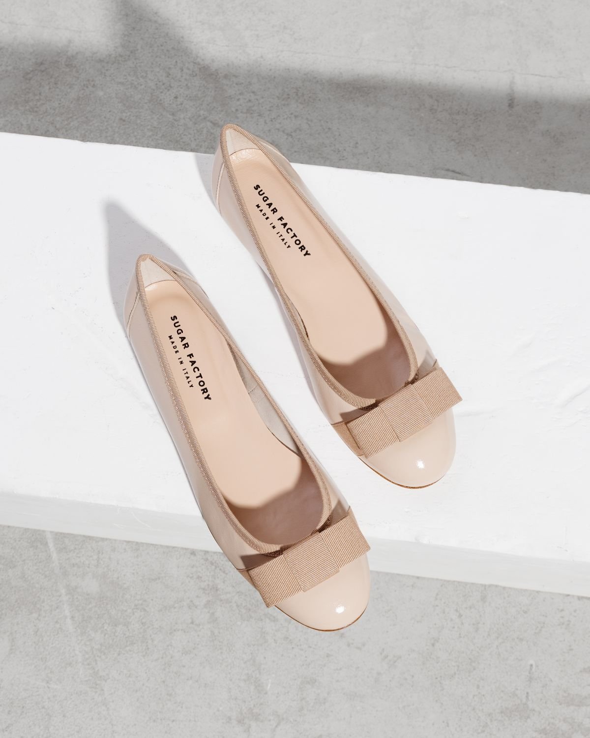 Светло-бежевые кожаные балетки - Image 2 of 4