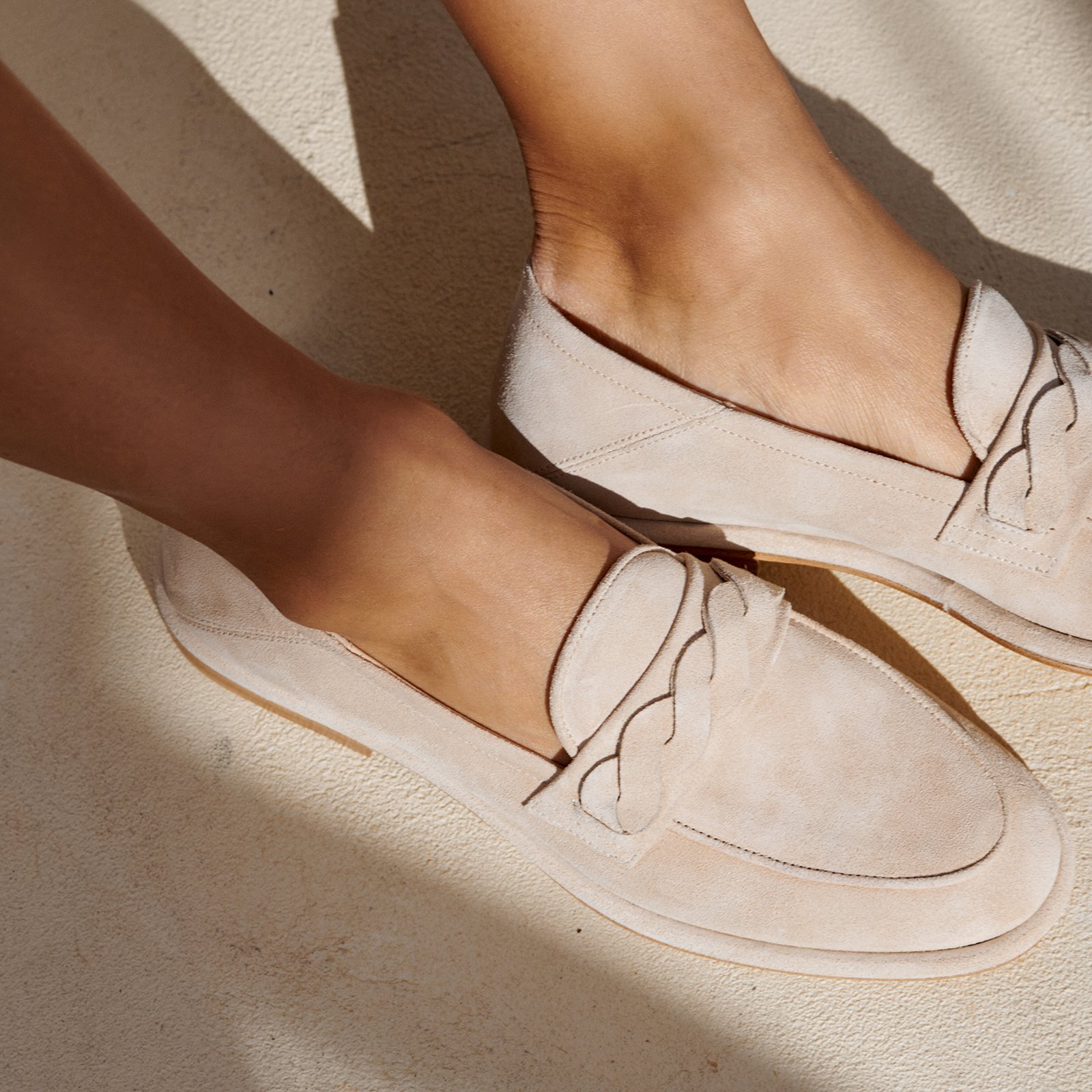 Бежевые замшевые лоферы - Image 5 of 5