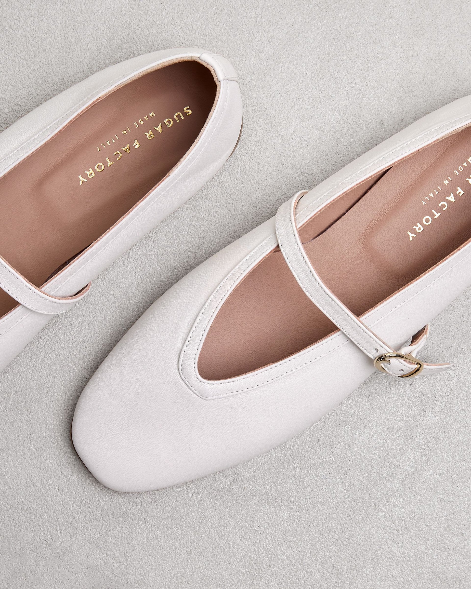 Белые кожаные балетки - Image 4 of 6