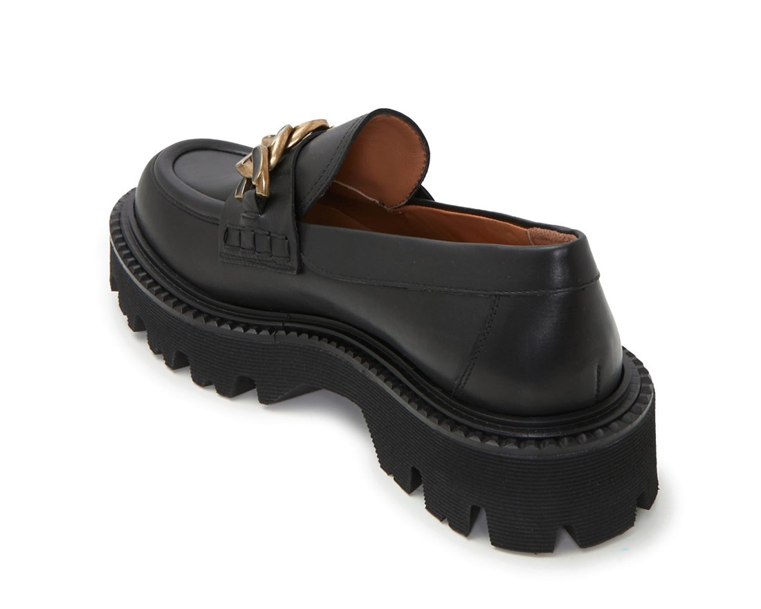 Черные кожаные лоферы - Image 3 of 5