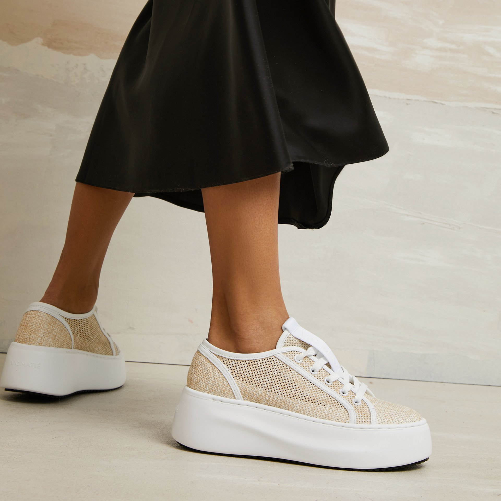 Бежевые текстильные кеды - Image 4 of 5