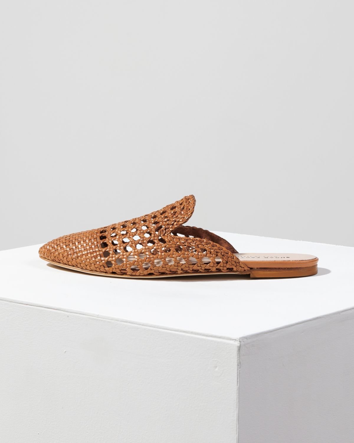 Коричневые кожаные слиперы - Main image