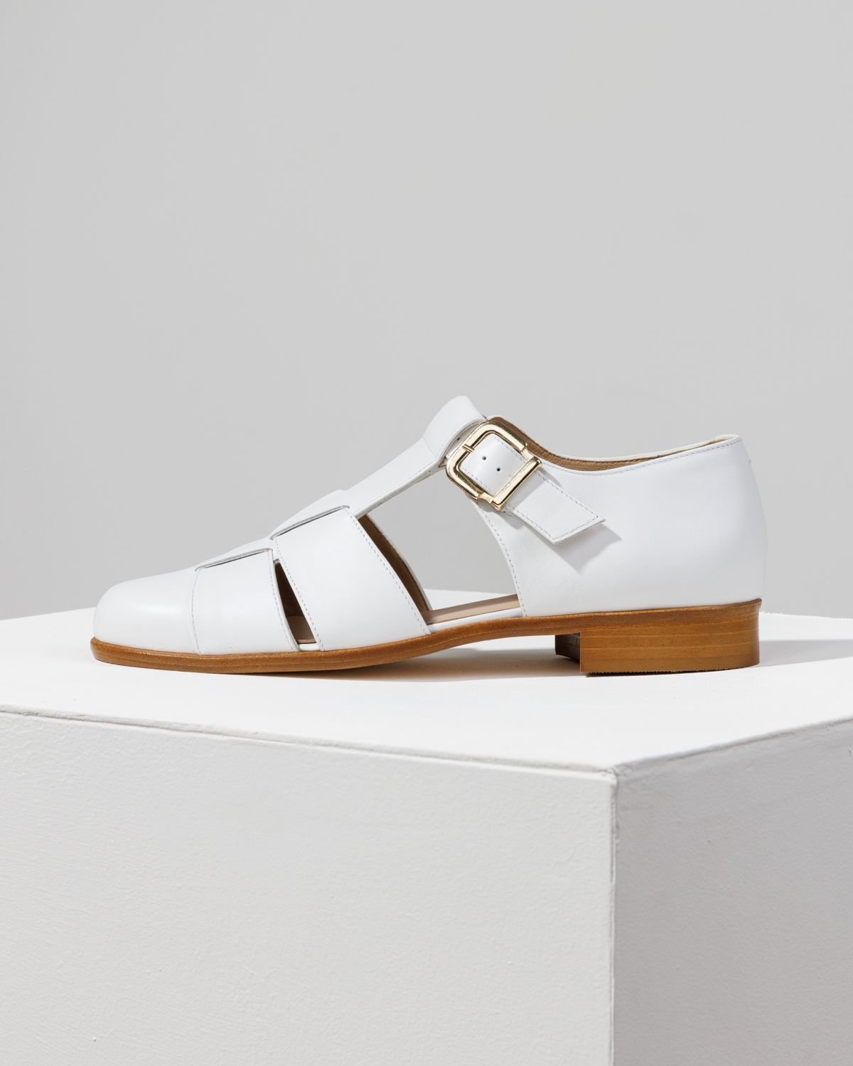 Белые кожаные туфли - Main image