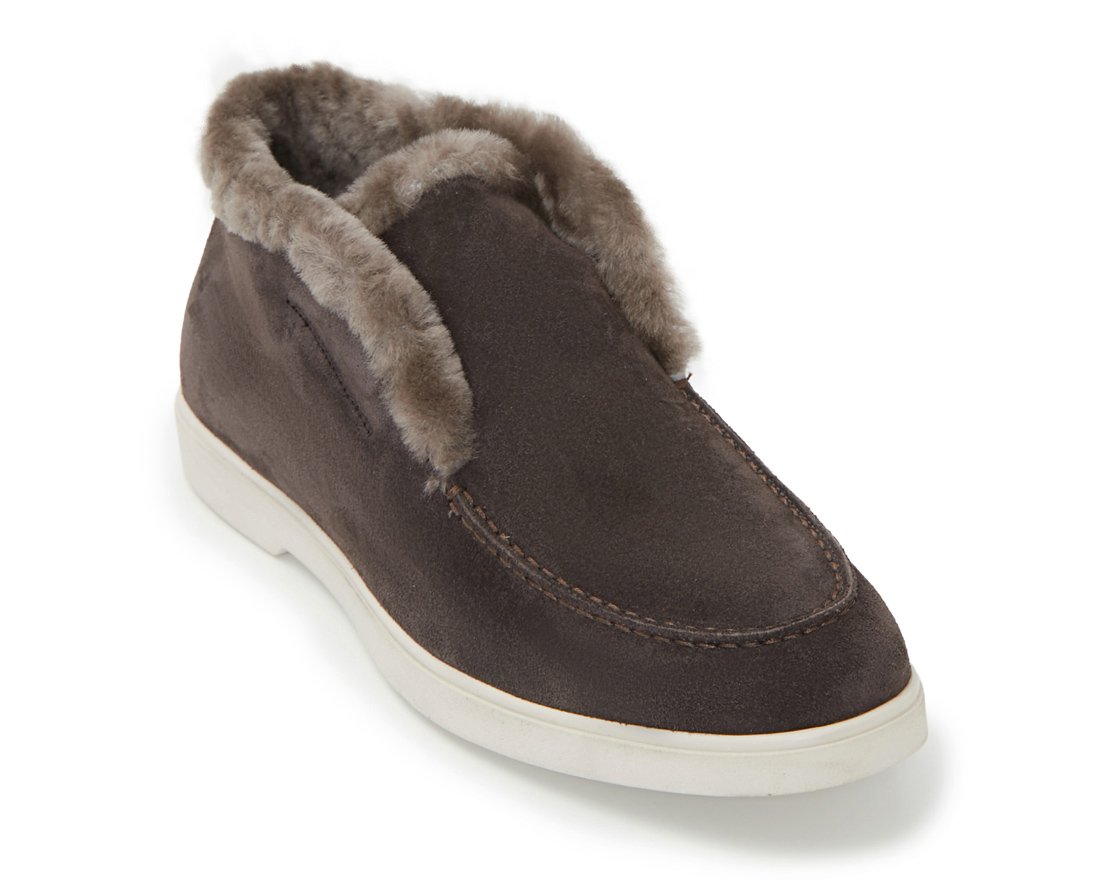 Зимние коричневые замшевые полуботинки - Image 2 of 5