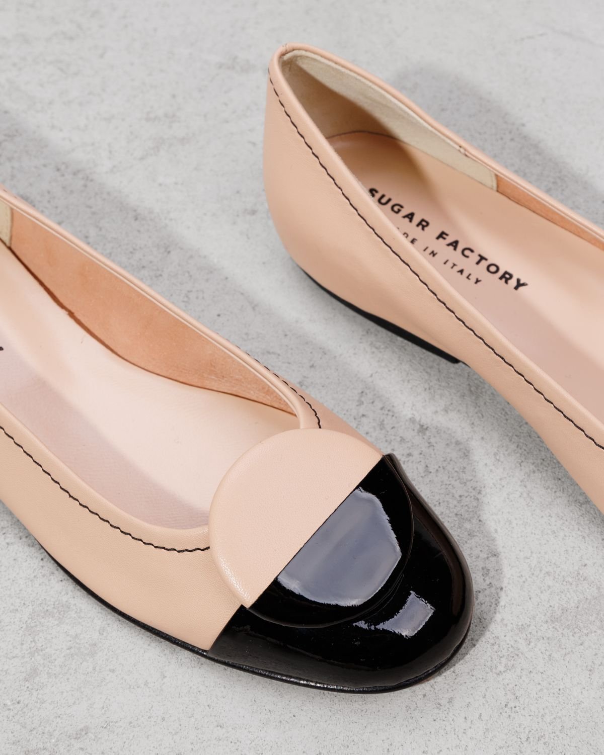 Бежевые кожаные балетки - Image 4 of 6