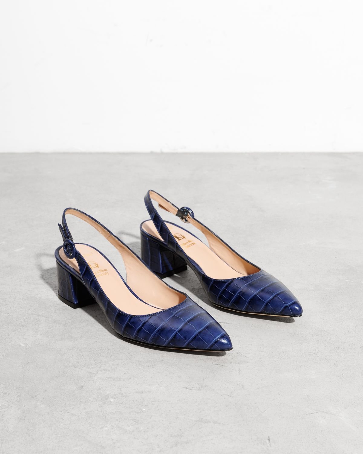 Темно-синие кожаные туфли - Image 3 of 4