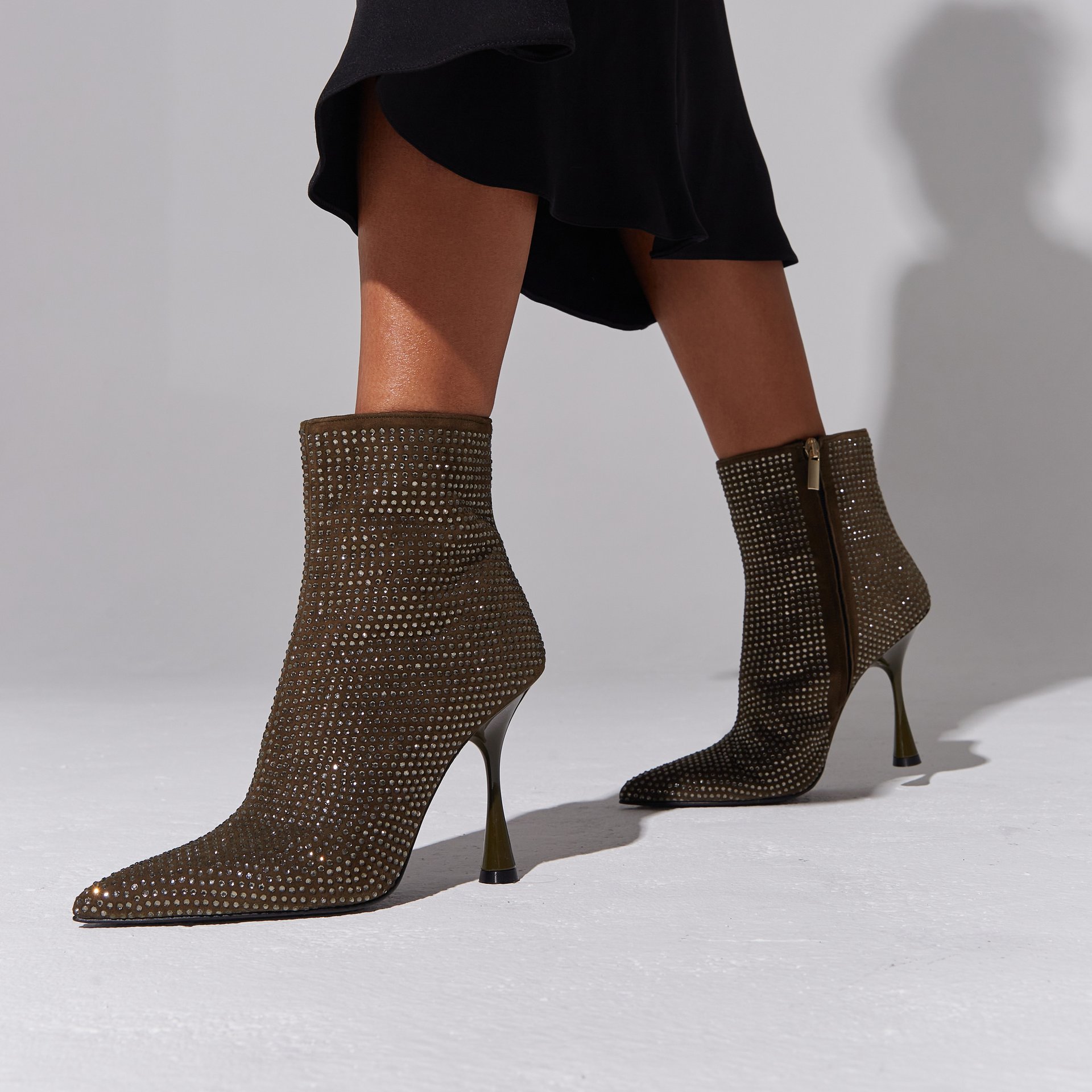 Оливковые замшевые ботильоны - Image 5 of 5