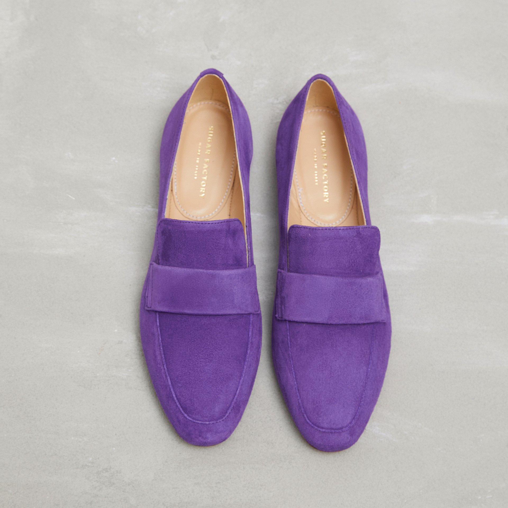 Фиолетовые замшевые лоферы - Image 2 of 4