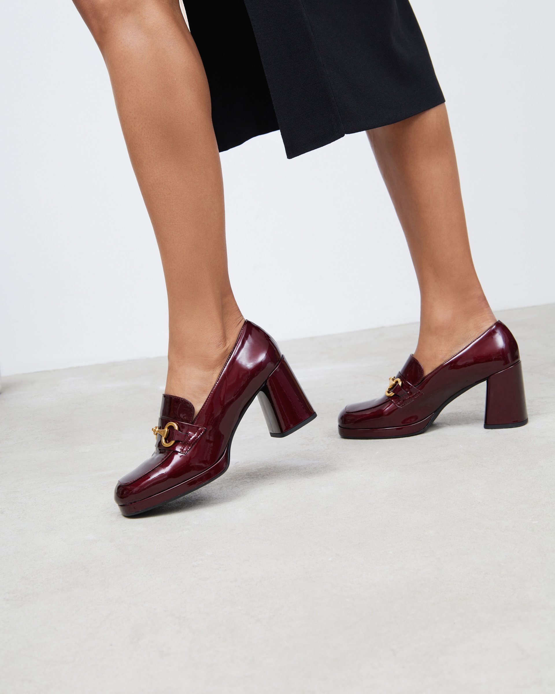 Бордовые кожаные туфли - Image 5 of 6