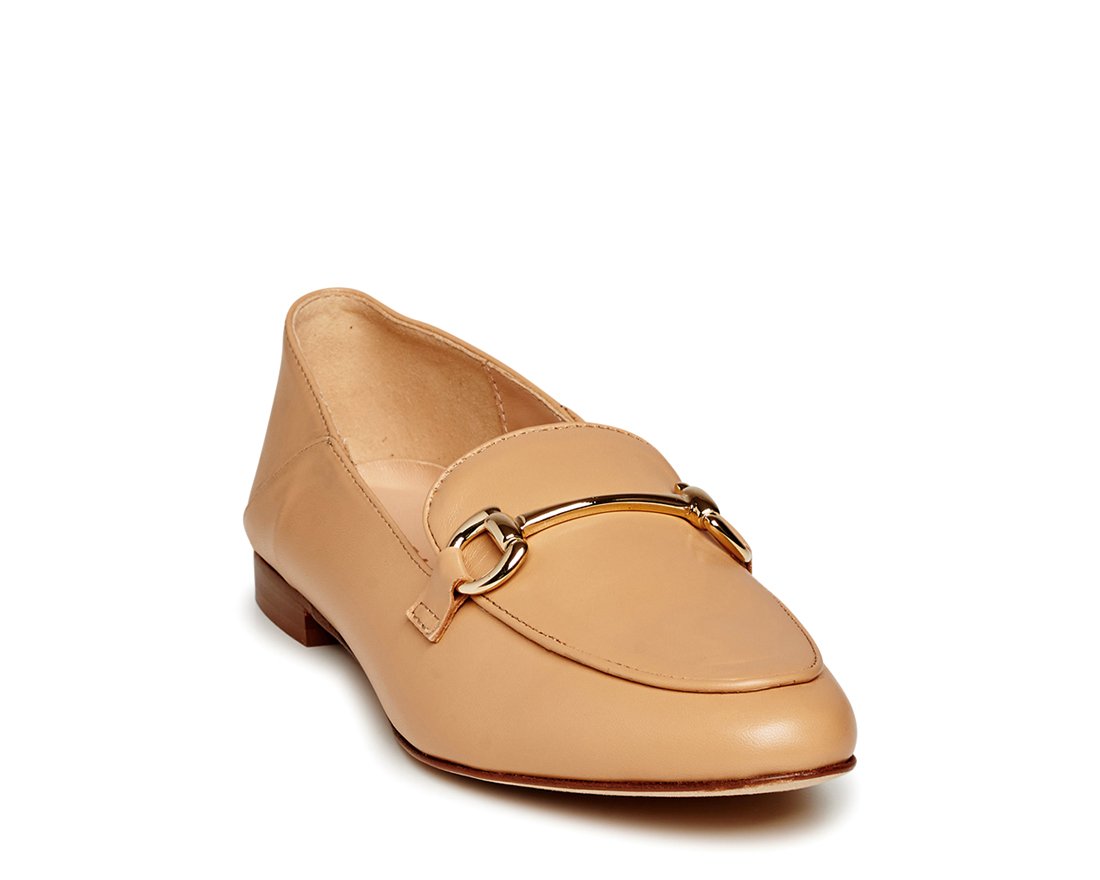 Бежевые кожаные лоферы - Image 2 of 5