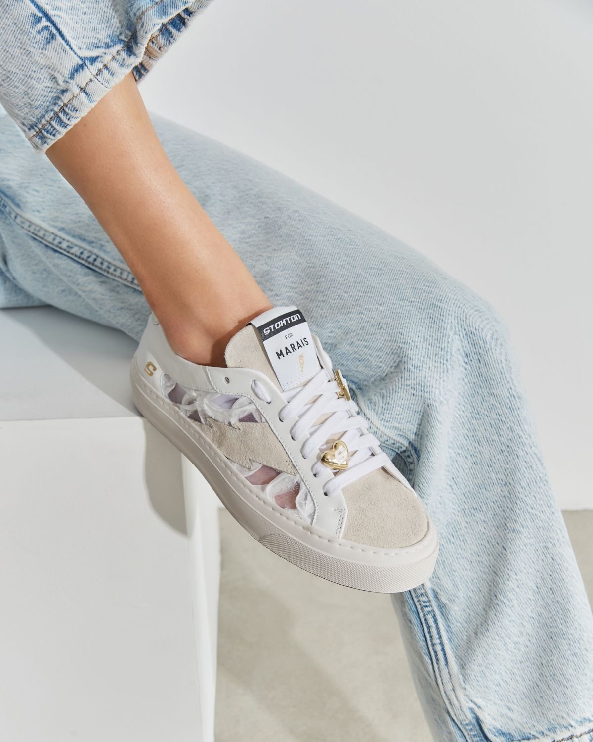 Белые кожаные кеды - Image 6 of 6