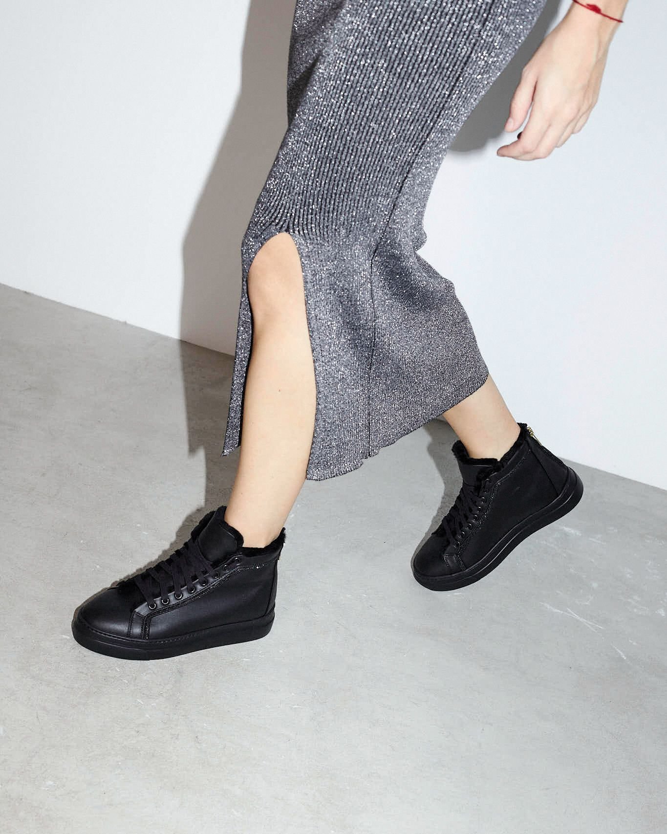 Зимние кожаные кеды - Main image