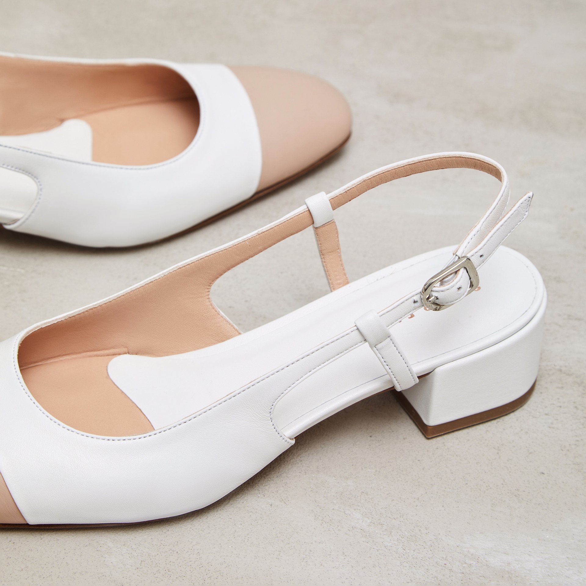 Белые кожаные туфли - Image 3 of 4