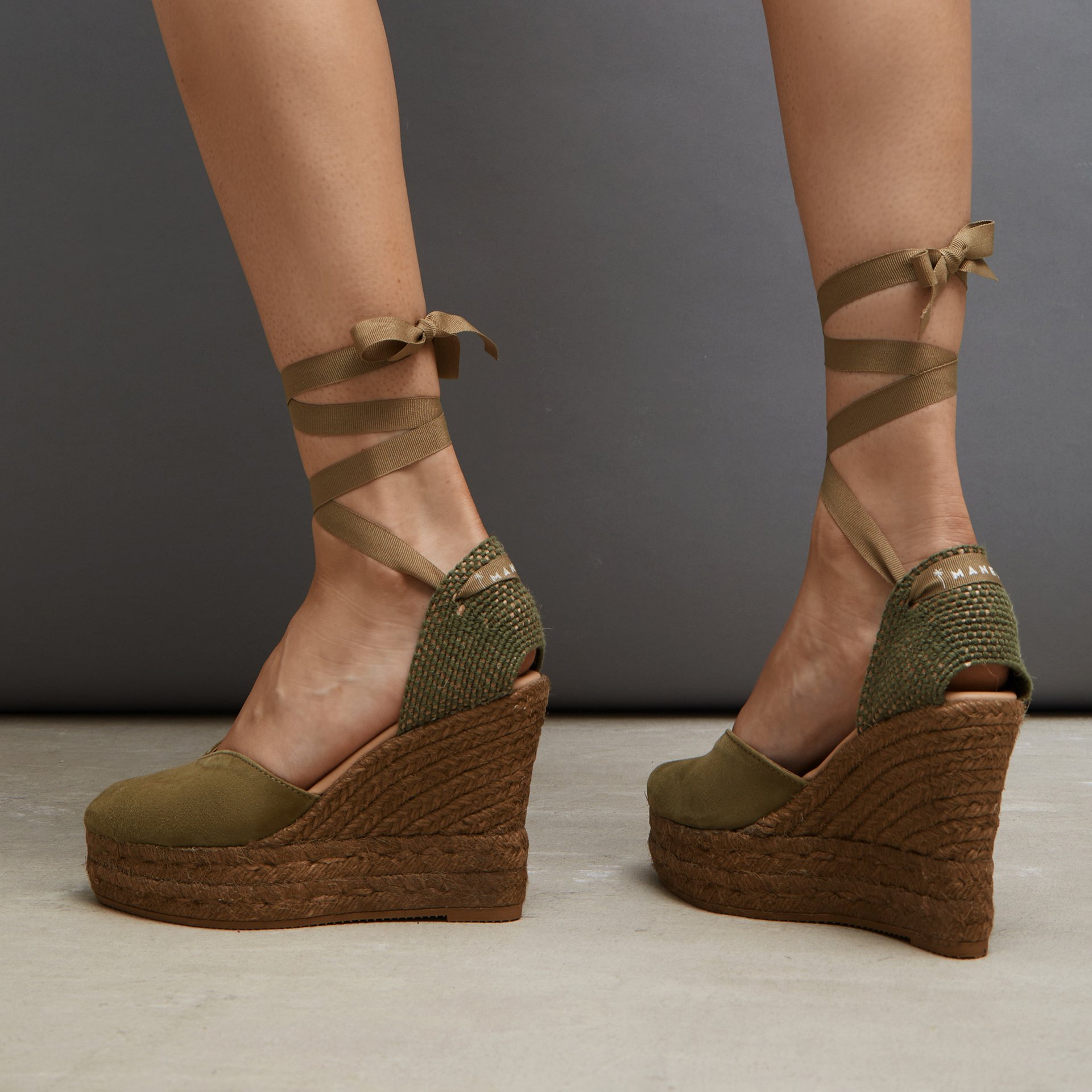 Оливковые замшевые эспадрильи - Image 4 of 5