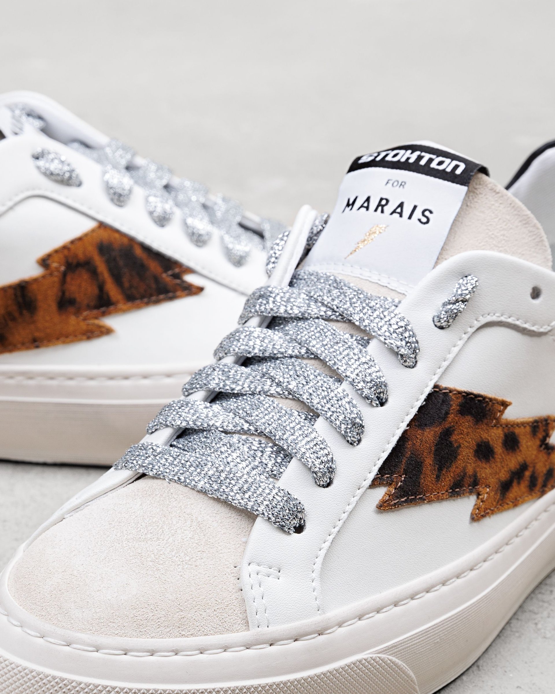 Белые кожаные кеды - Image 4 of 5