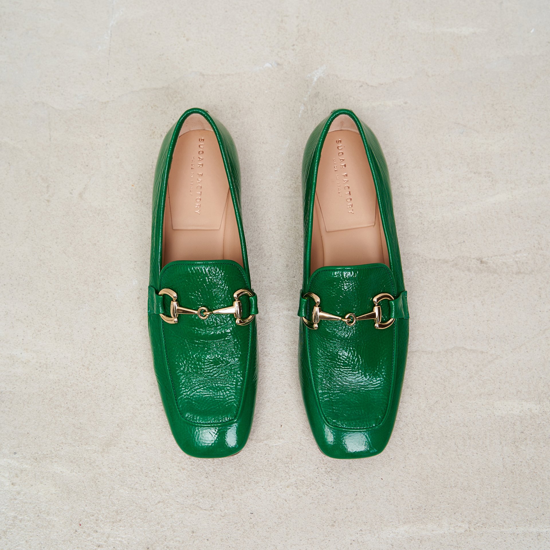 Зеленые кожаные лоферы - Image 2 of 5
