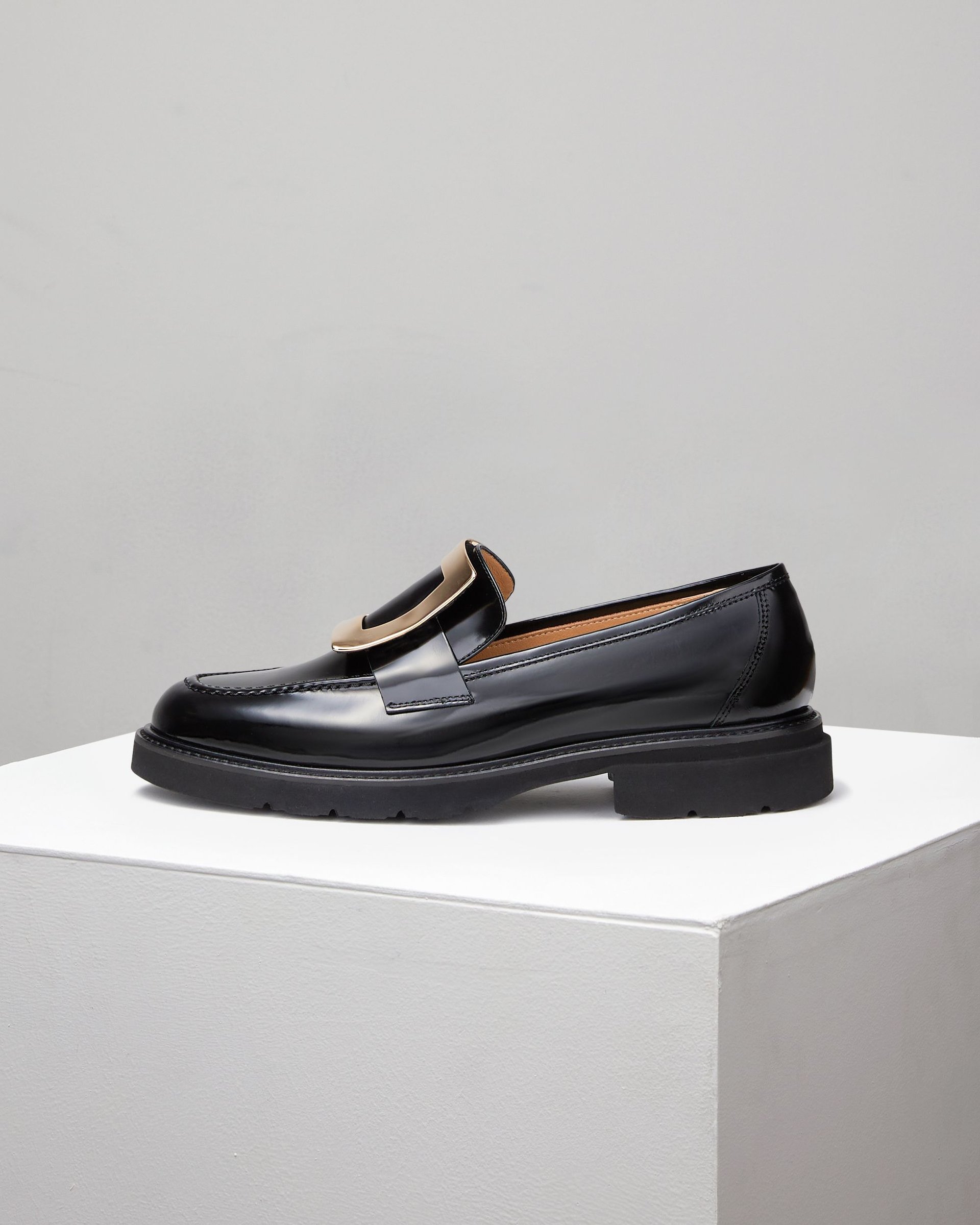 Черные кожаные лоферы - Main image