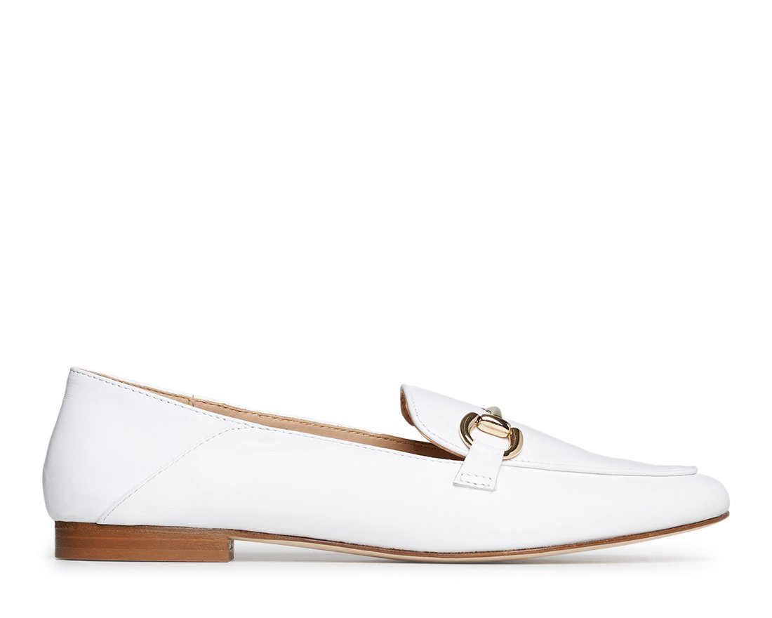 Белые кожаные лоферы - Main image