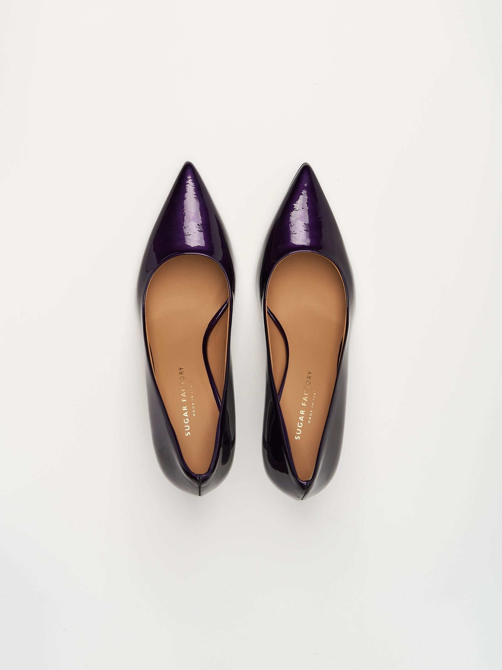 Фиолетовые кожаные туфли - Image 2 of 4