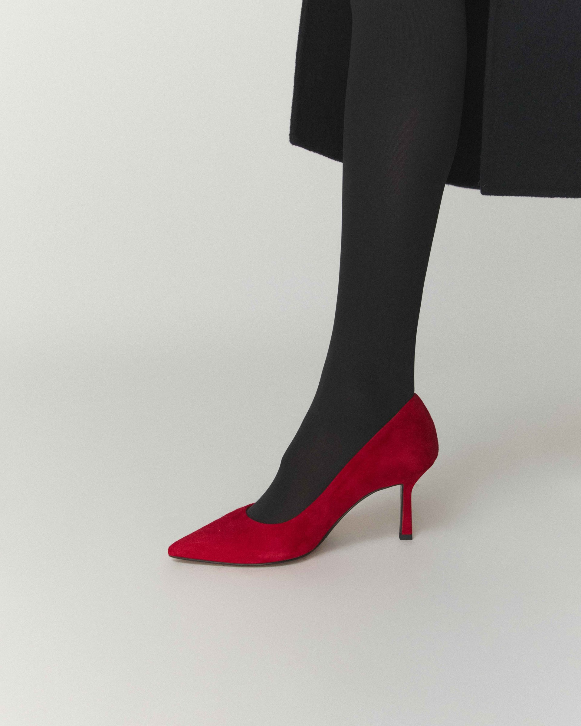 Красные замшевые туфли - Image 2 of 7