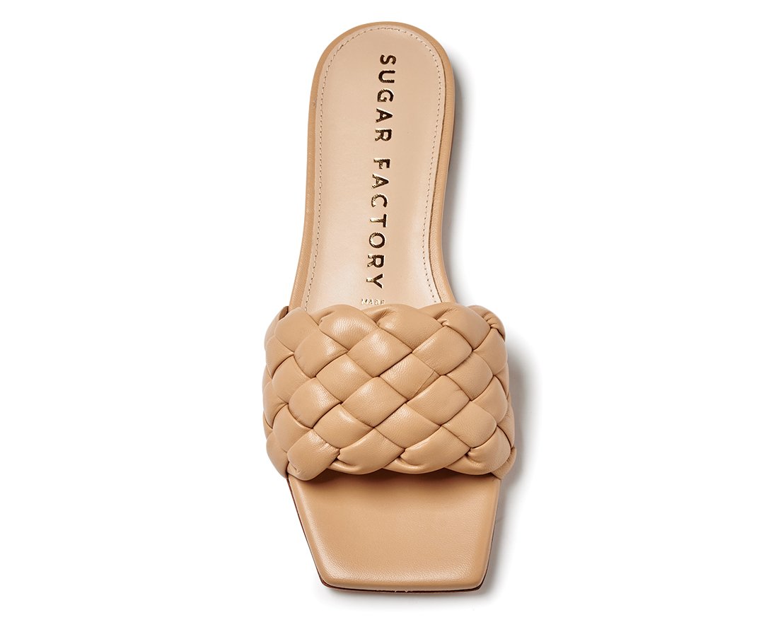 Бежевые кожаные шлепанцы - Image 4 of 5