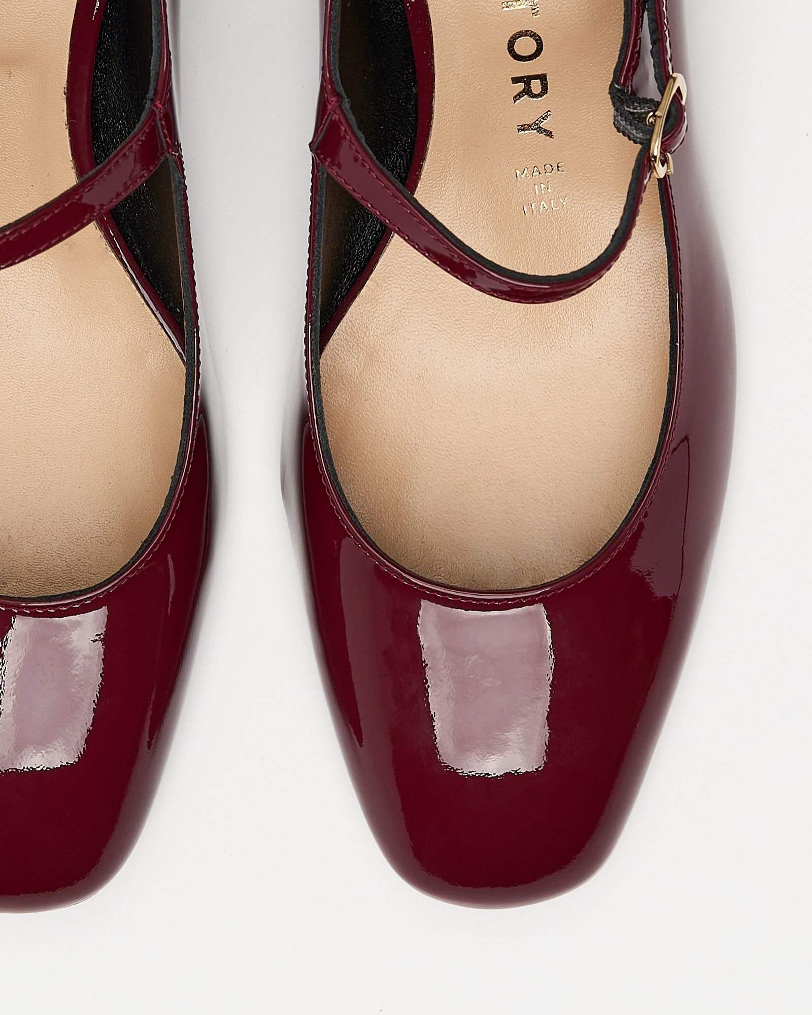 Бордовые кожаные туфли - Image 5 of 6