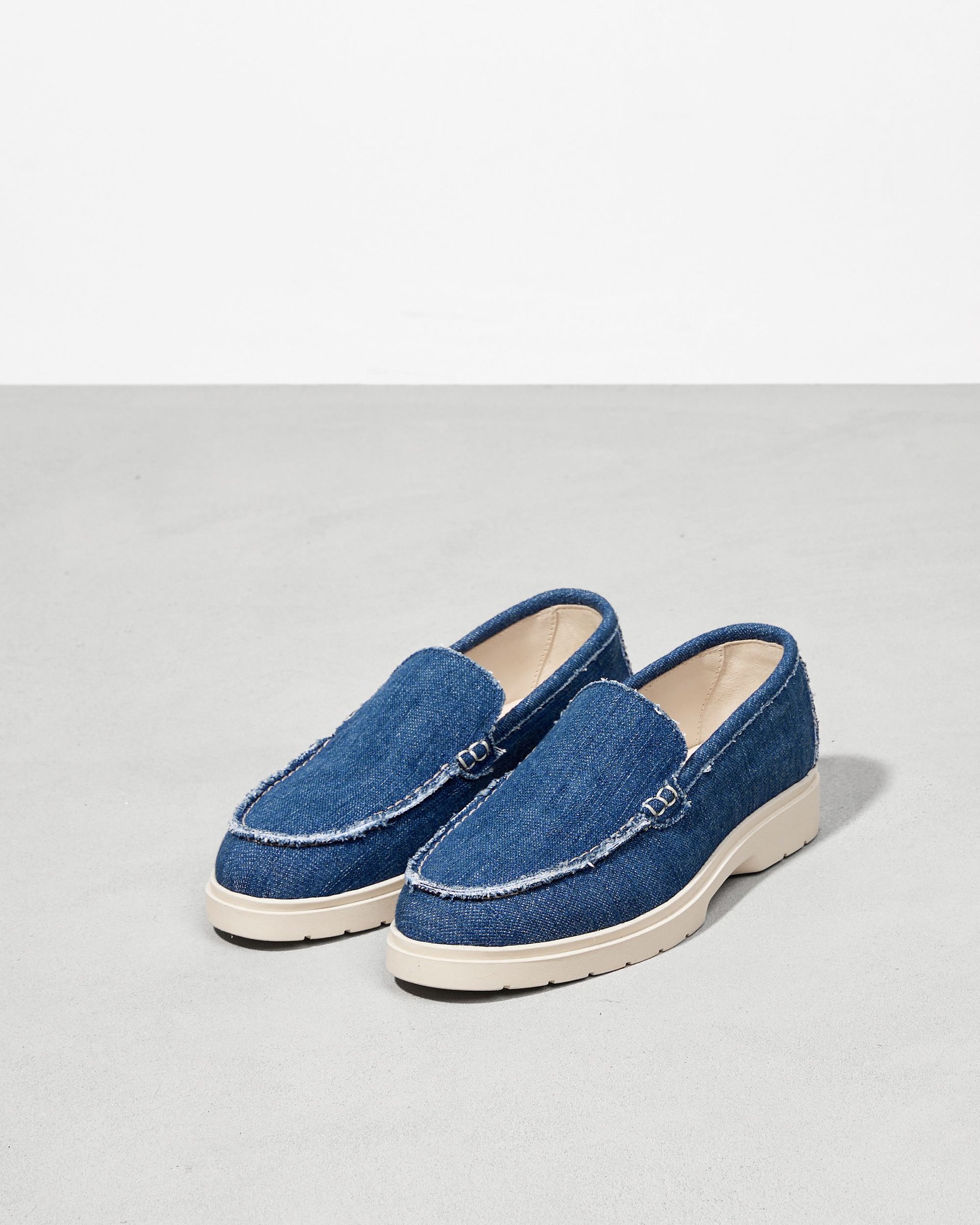 Синие текстильные лоферы - Image 3 of 5