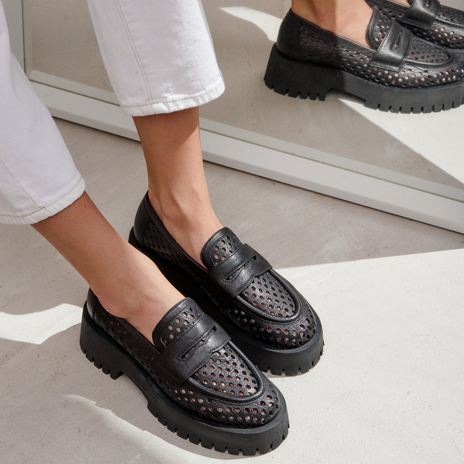 Черные кожаные лоферы - Image 5 of 5