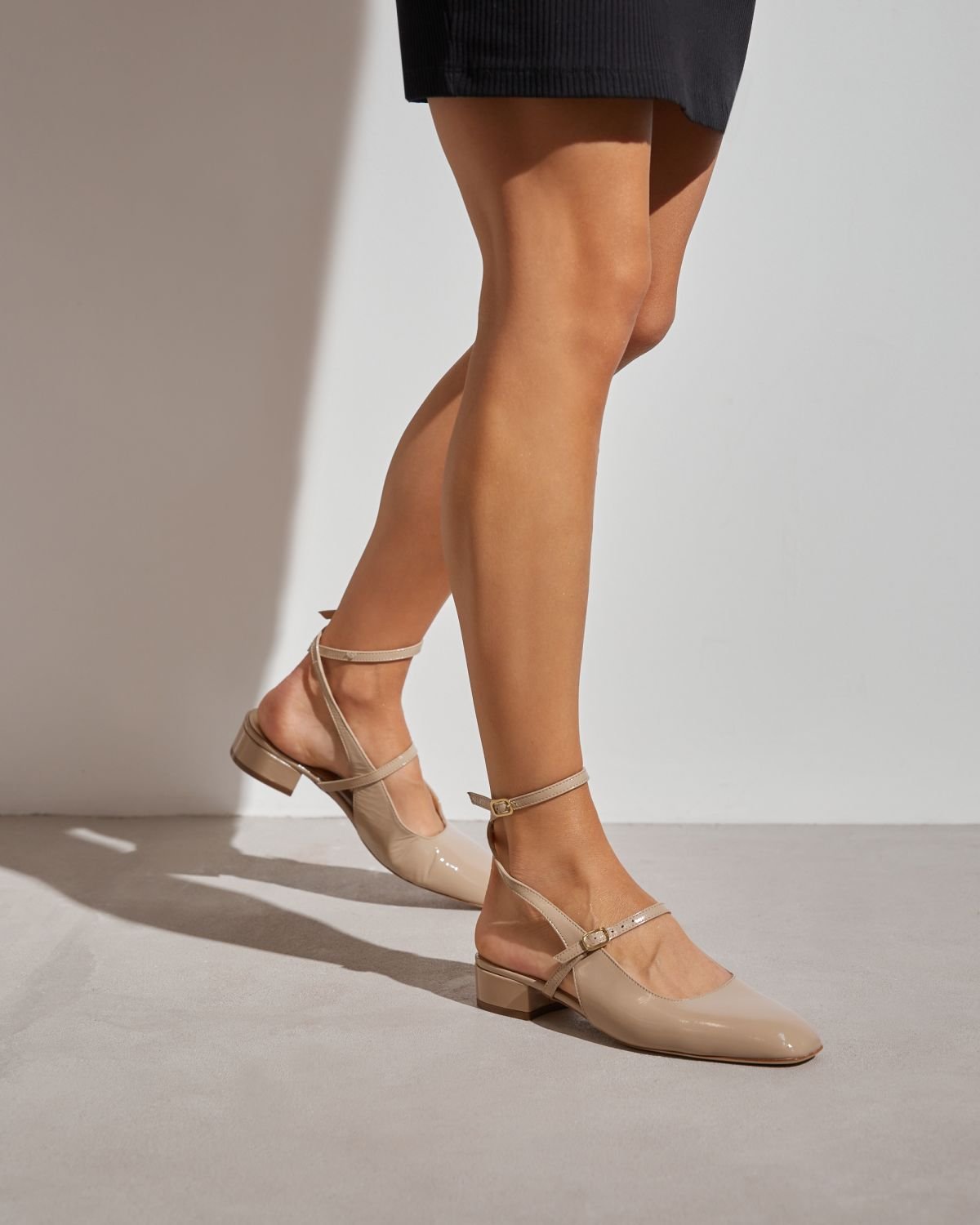 Бежевые кожаные туфли - Image 5 of 6