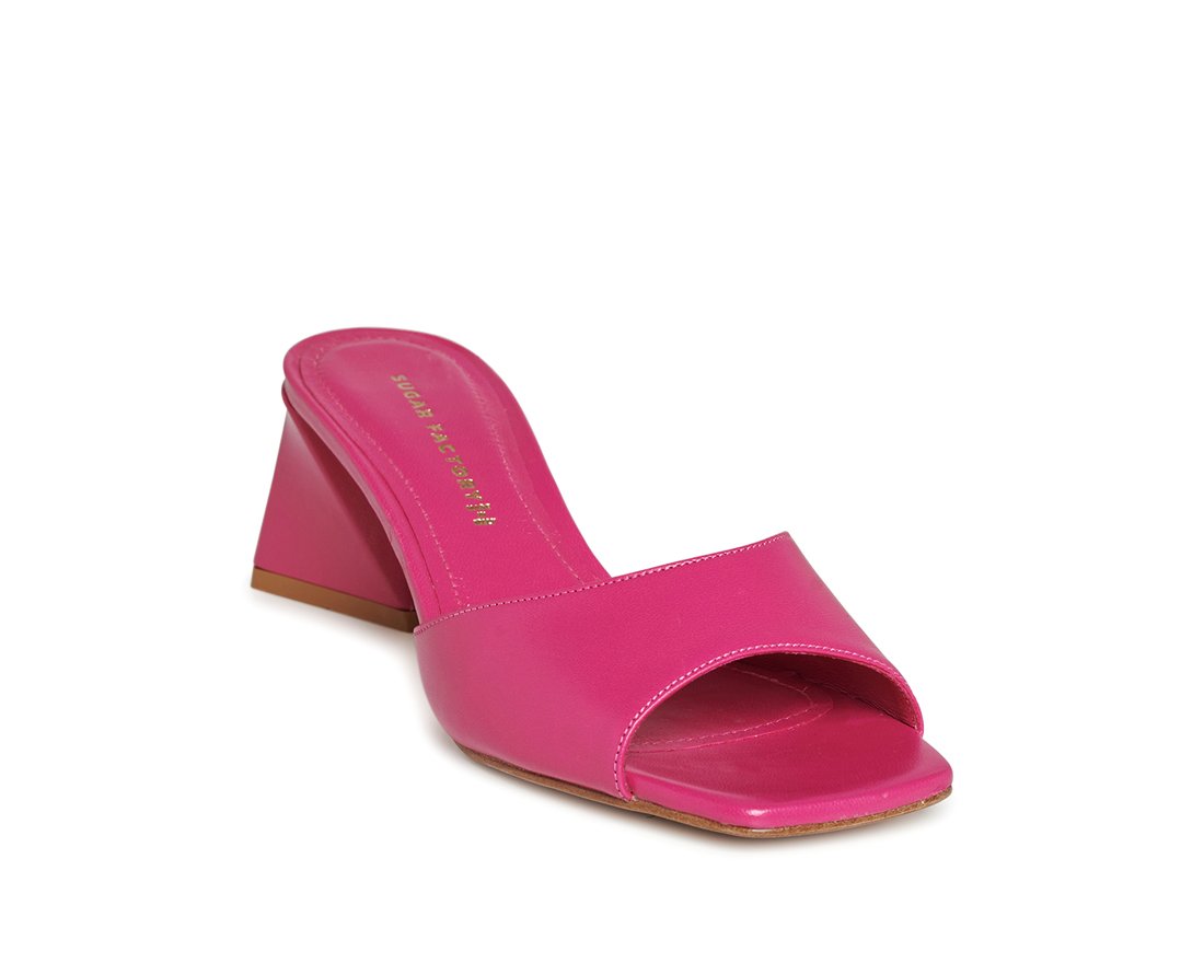 Розовые кожаные мюли - Image 2 of 5