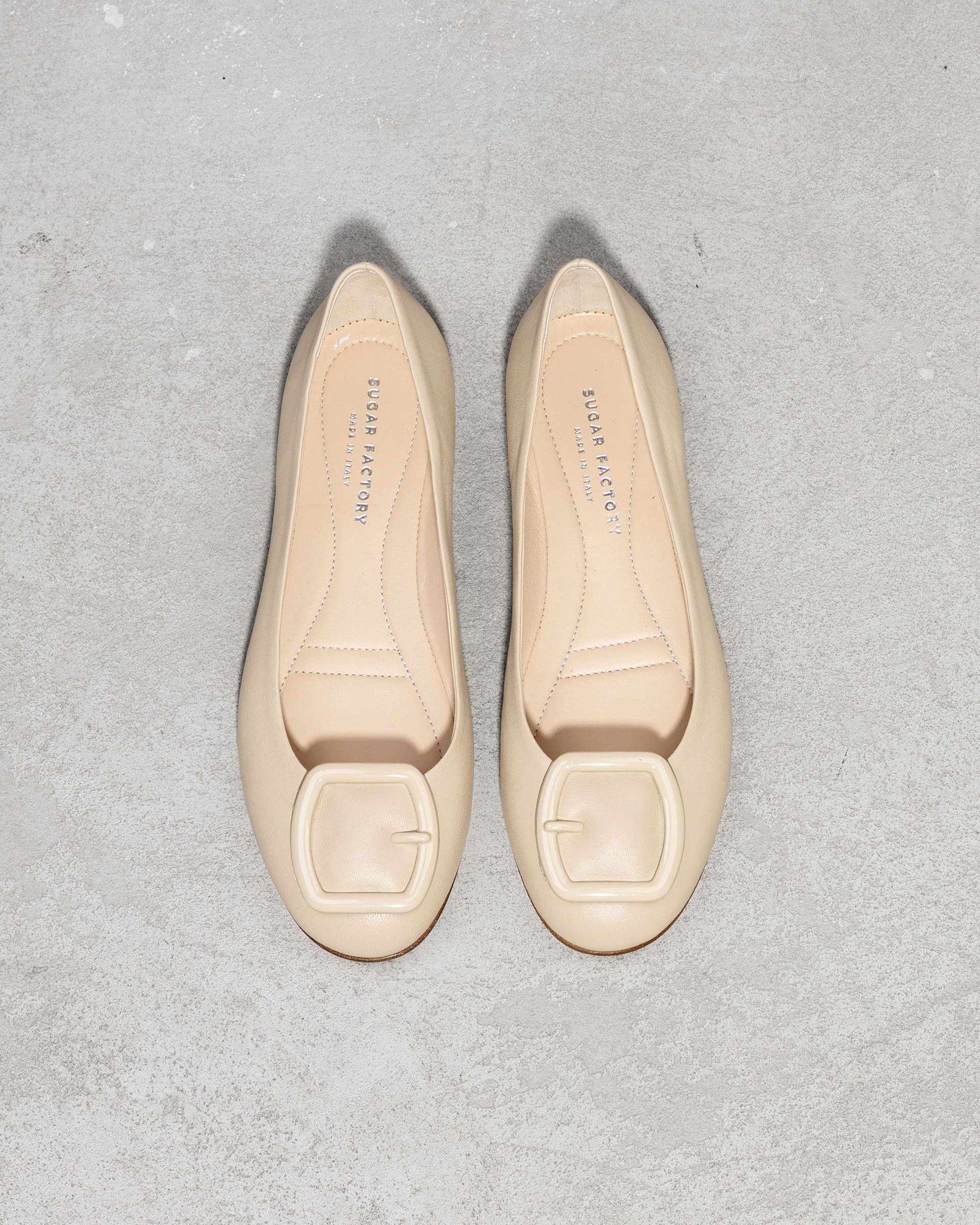 Бежевые кожаные балетки - Image 2 of 7