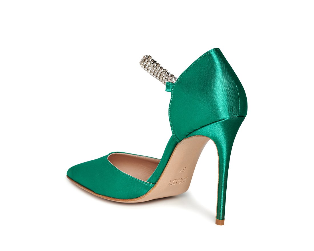 Зеленые атласные туфли - Image 3 of 5