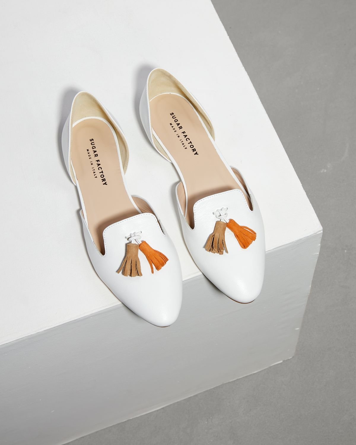 Белые кожаные балетки - Image 2 of 6