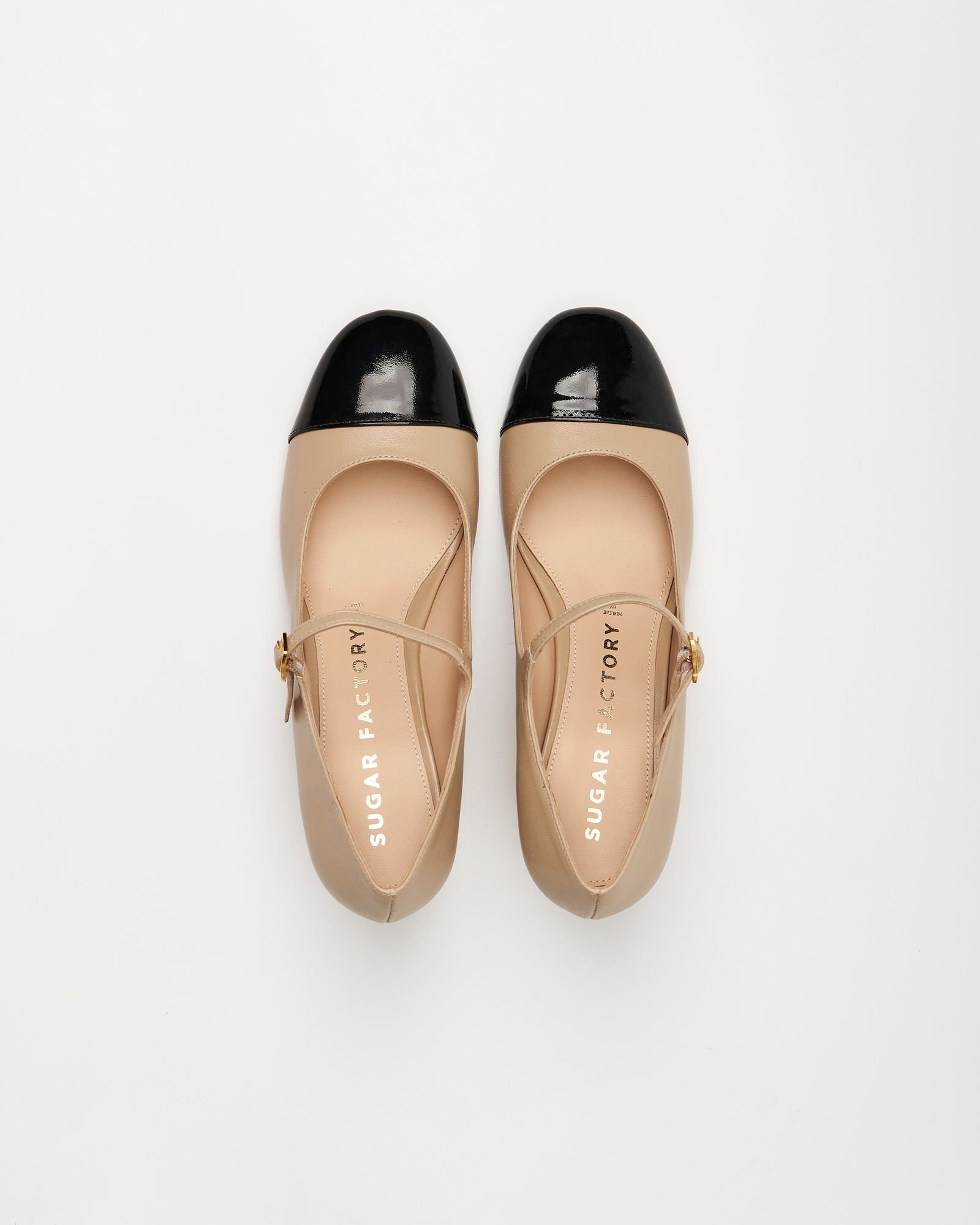 Бежевые кожаные туфли - Image 4 of 7