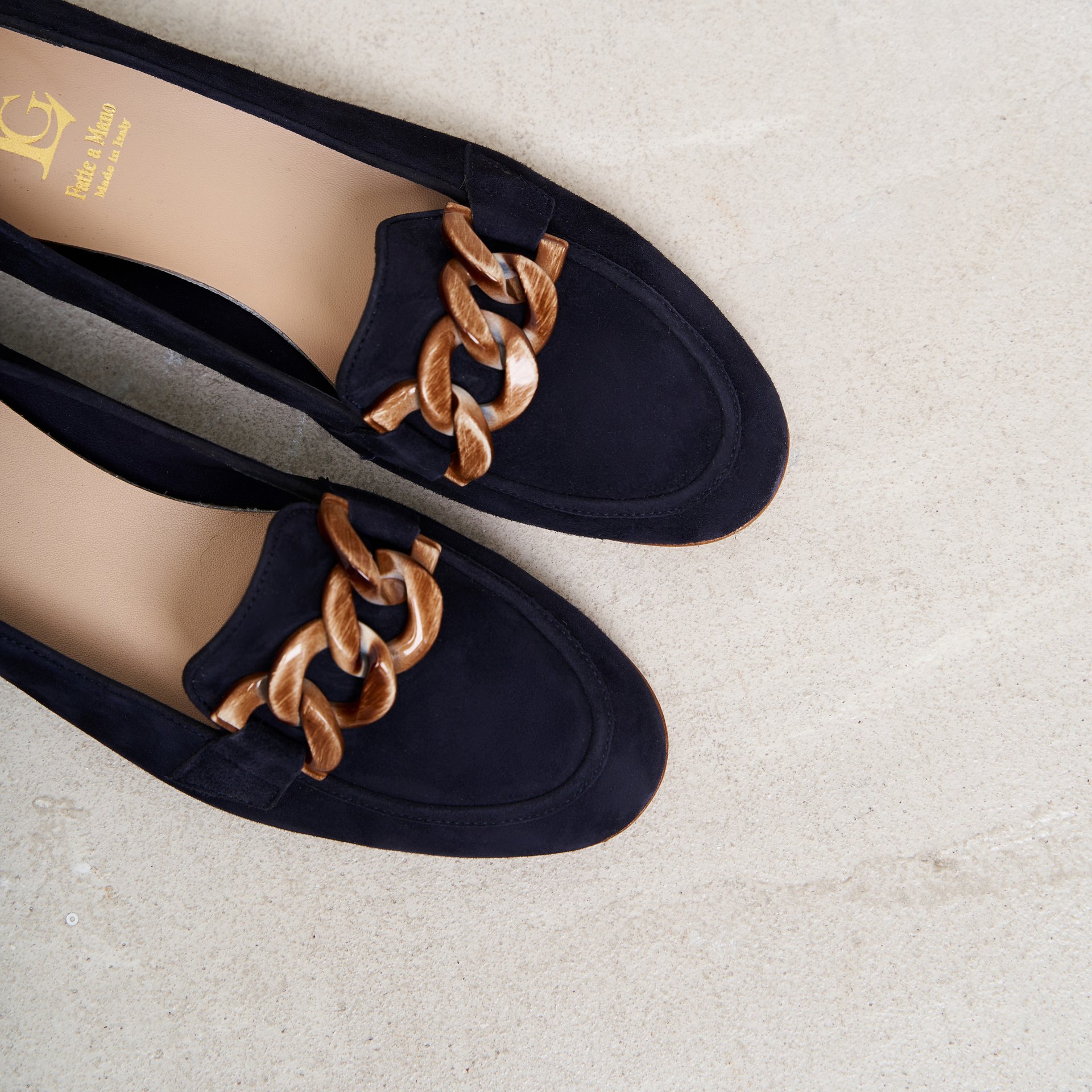 Темно-синие замшевые лоферы - Image 3 of 5