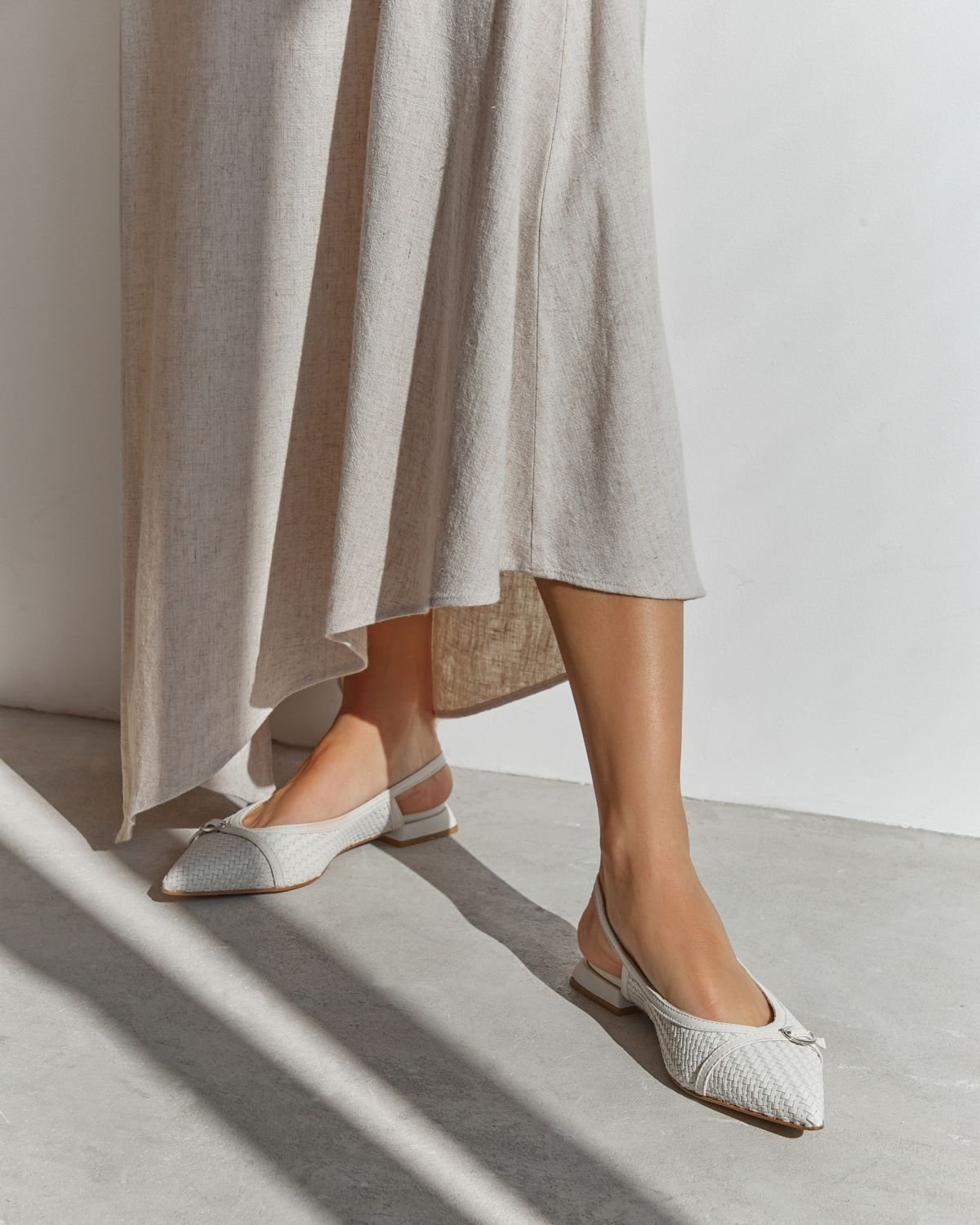 Белые кожаные туфли - Image 5 of 6