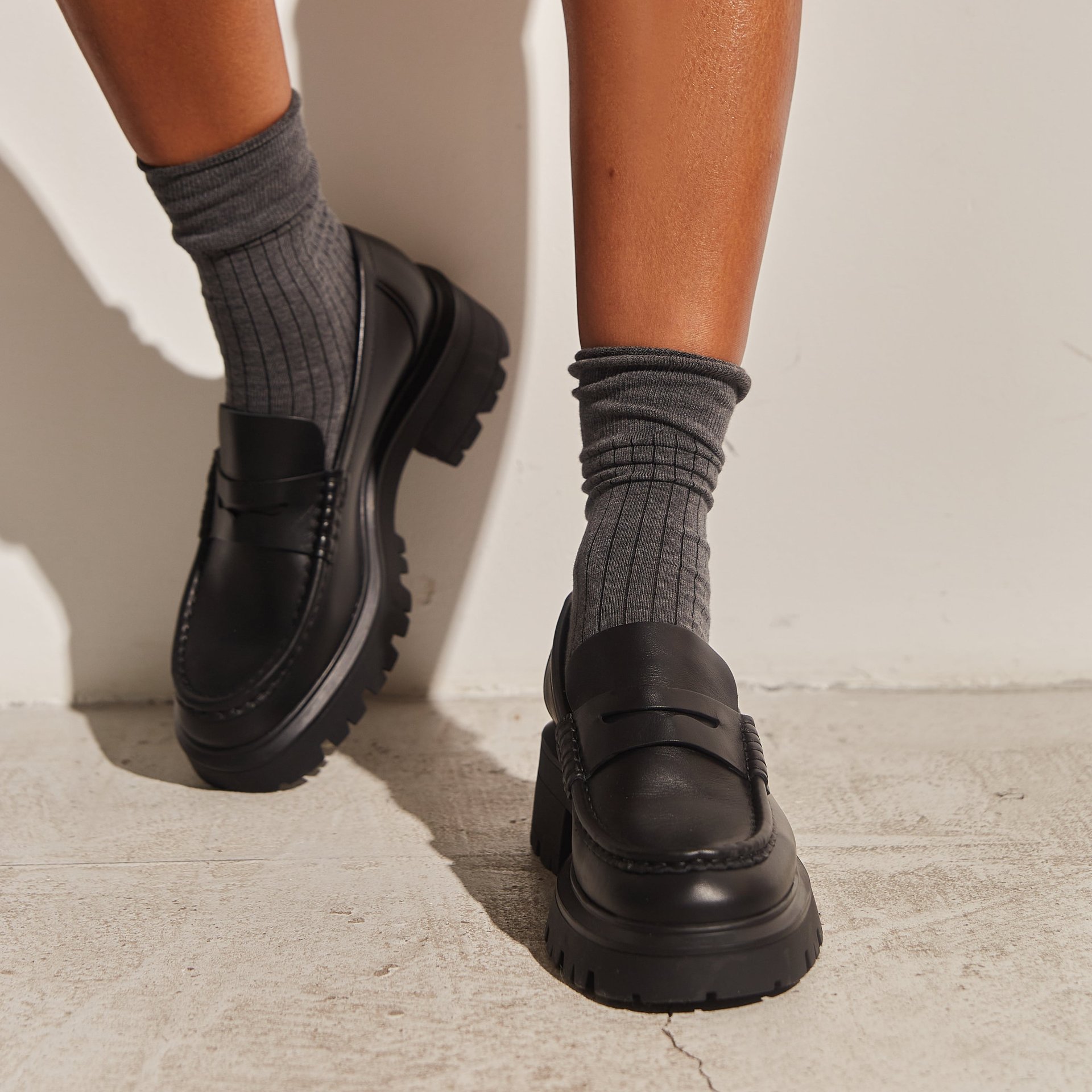 Черные кожаные лоферы - Image 5 of 5