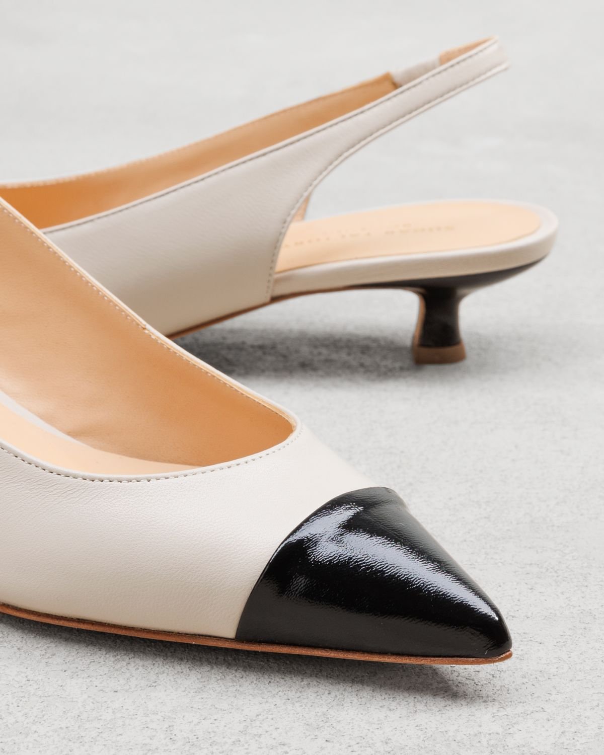 Светло-серые кожаные туфли - Image 4 of 6